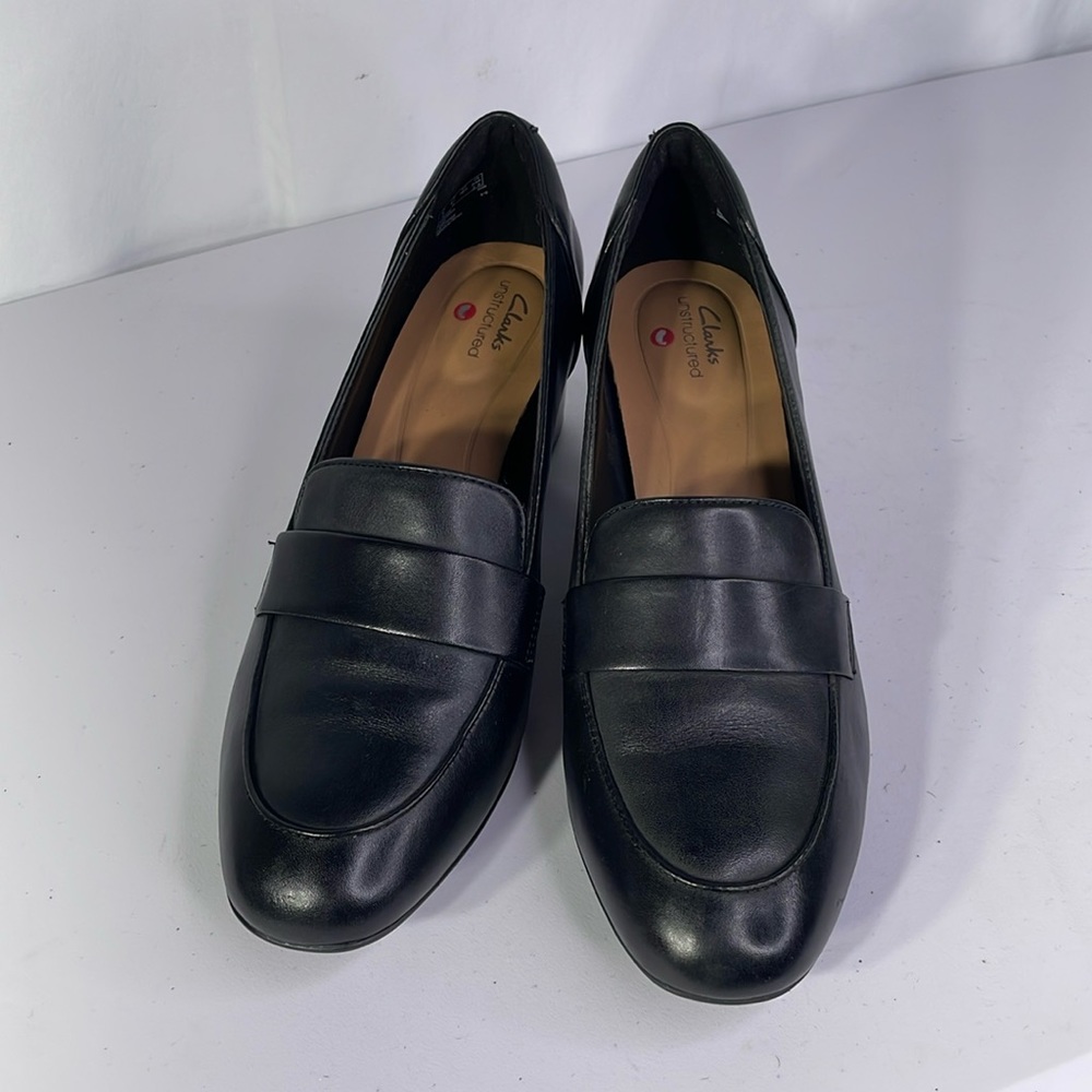 Clark Unstructured, 8.5 Wide Loafer Pumps Gem